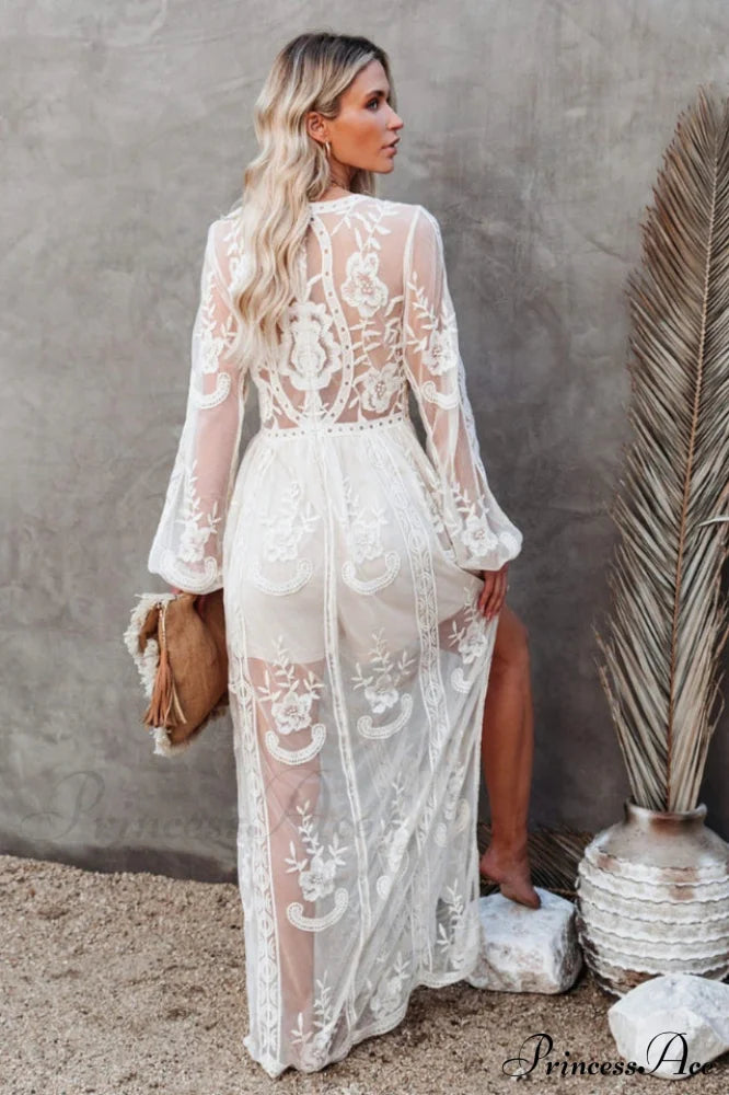 Boho Lace Stylish Maxi Dress image 2