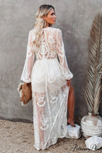 Boho Lace Stylish Maxi Dress image 2