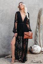 Boho Lace Stylish Maxi Dress image 16