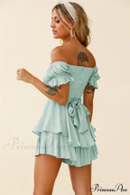 Boho Off Stylish Shoulder Romper image 22