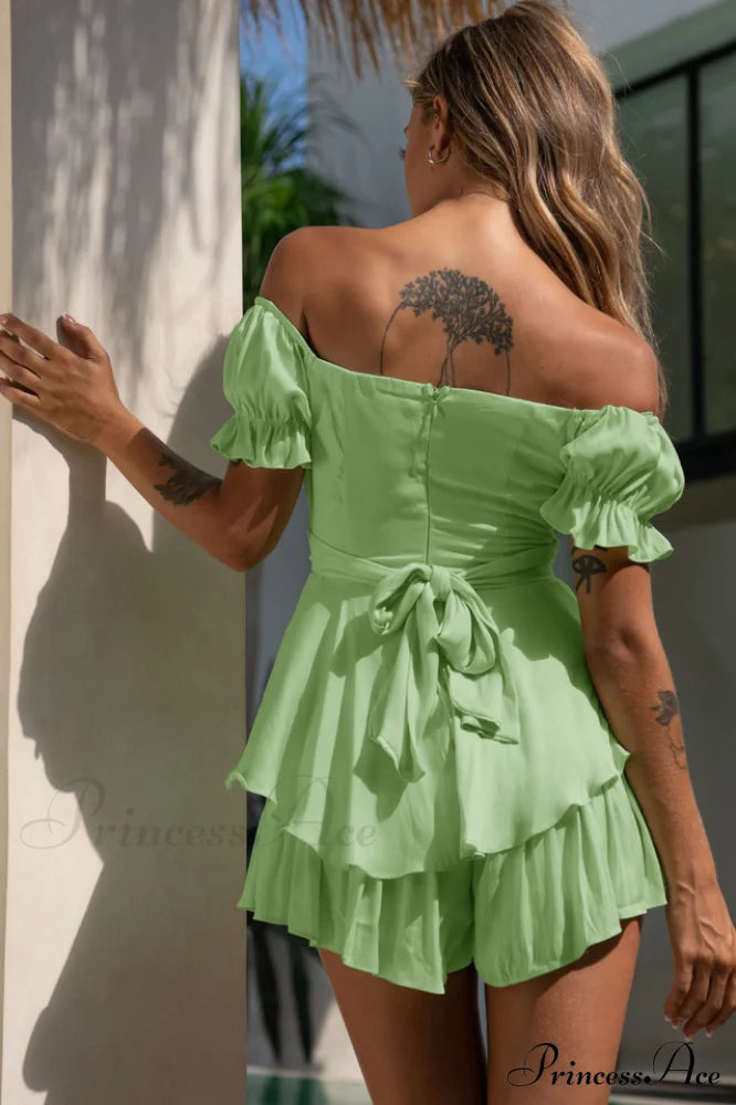 Boho Off Stylish Shoulder Romper image 17