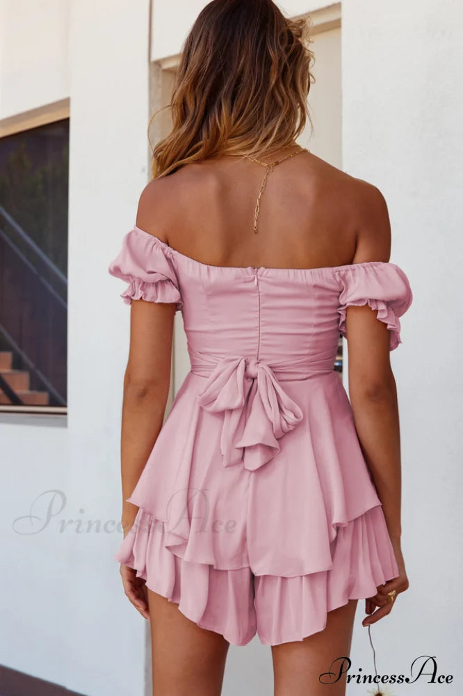 Boho Off Stylish Shoulder Romper image 5