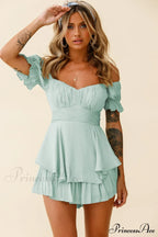 Boho Off Stylish Shoulder Romper image 21