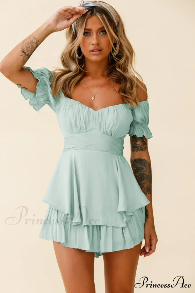 Boho Off Stylish Shoulder Romper image 21