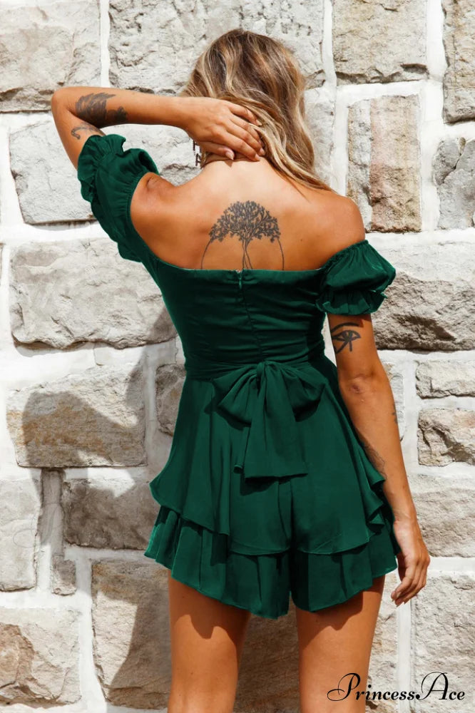 Boho Off Stylish Shoulder Romper image 33