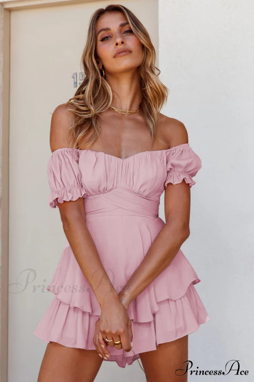 Boho Off Stylish Shoulder Romper image 1