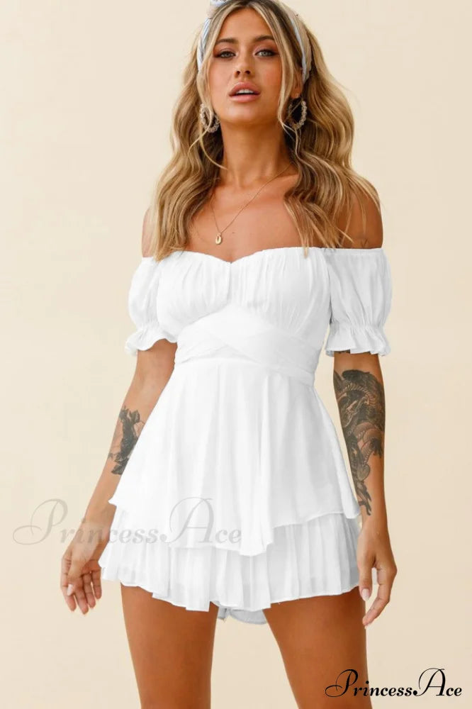 Boho Off Stylish Shoulder Romper image 34