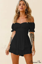 Boho Off Stylish Shoulder Romper image 36