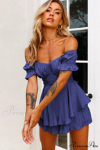 Boho Off Stylish Shoulder Romper image 27