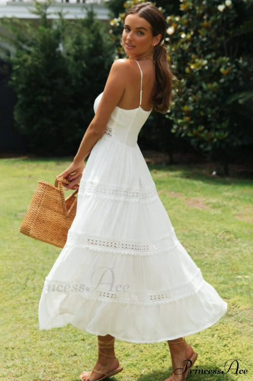 Boho Sling Lace Charming Panel Maxi Dress image 2