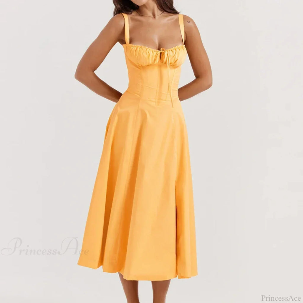 Boho Spaghetti Straps Tie Front Floral Dress image 8