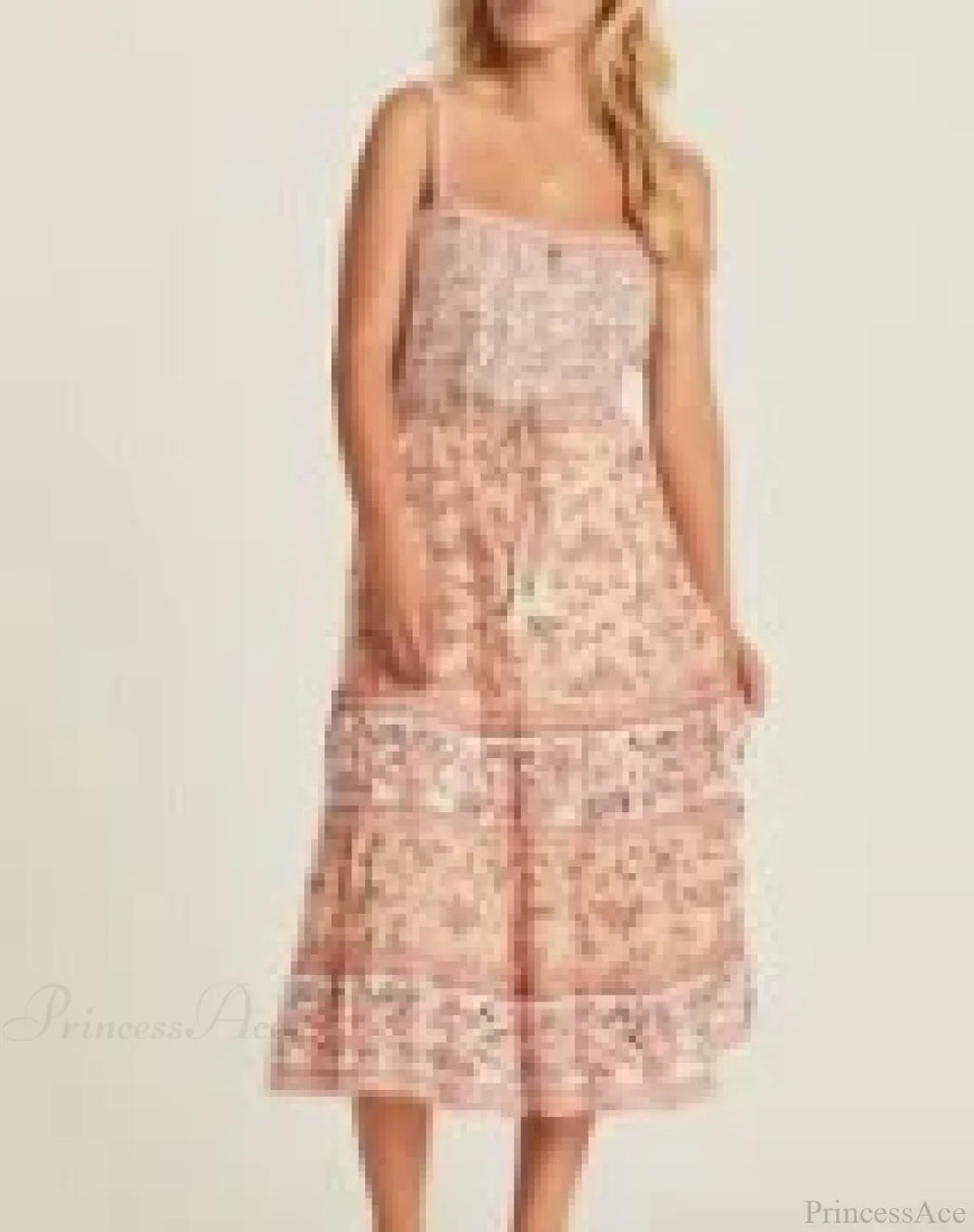 Boho Sundress Sexy Sleeveless Strap Rayon Floral Beach Dress image 7