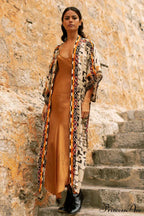 Boho Tie Stylish Dye Kimono Blouse image 23