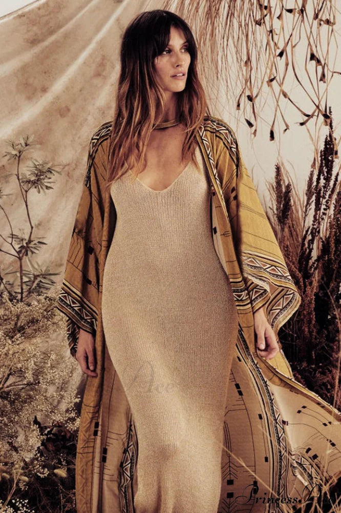 Boho Tie Stylish Dye Kimono Blouse image 18