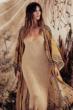 Boho Tie Stylish Dye Kimono Blouse image 18