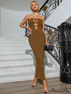 Boning Pads Underwire Off Modern Shoulder Ruched Cut Out Dress image 10