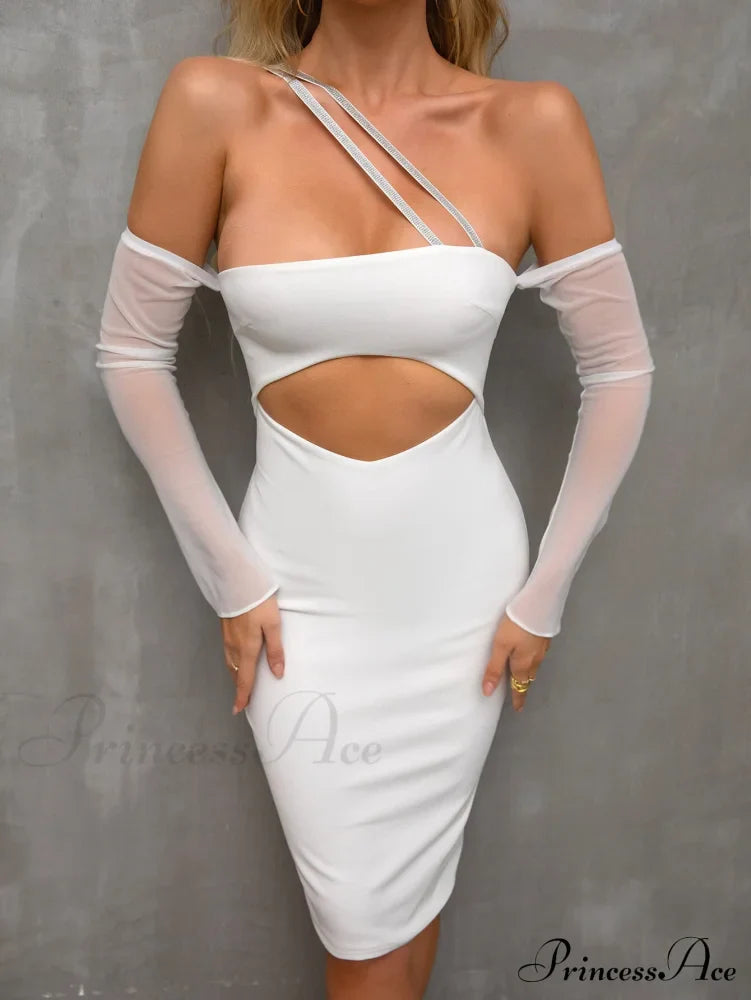 Boning Solid Halter Trendy Tie Satin Dress image 6