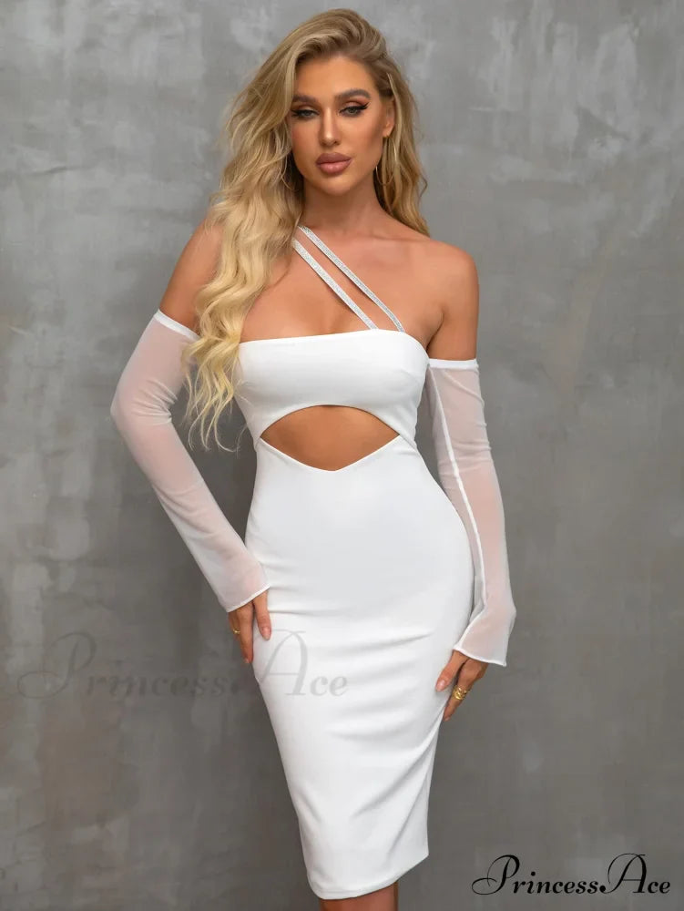 Boning Solid Halter Trendy Tie Satin Dress image 4