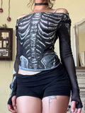 Bony Print Knit Top image 4