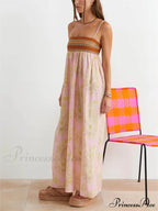 Bosnian Folk Floral Charming Thin Strap Midi Dress image 2