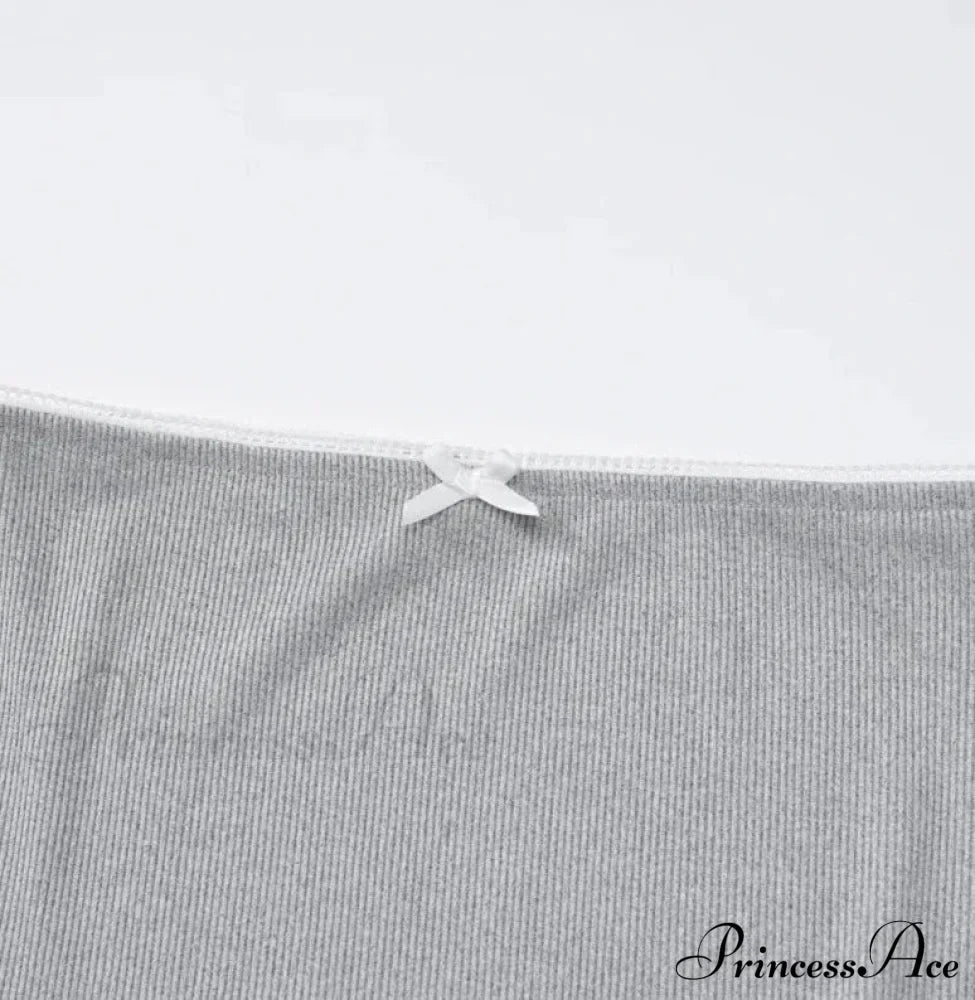Bow Bralette And Charming Mini Skirt Set image 14