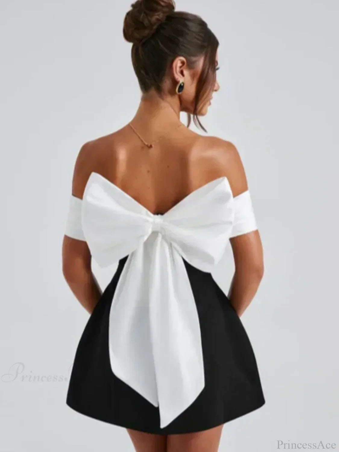 Bow Decoration Mini Party Dress image 3