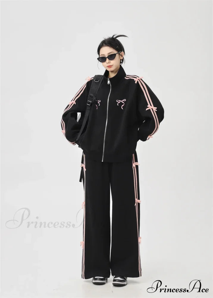 Bow Elegant Tracksuit Set image 5