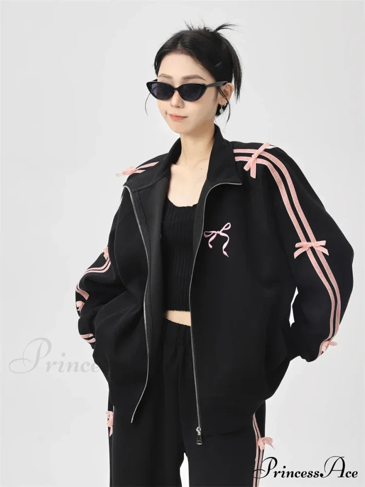 Bow Elegant Tracksuit Set image 1