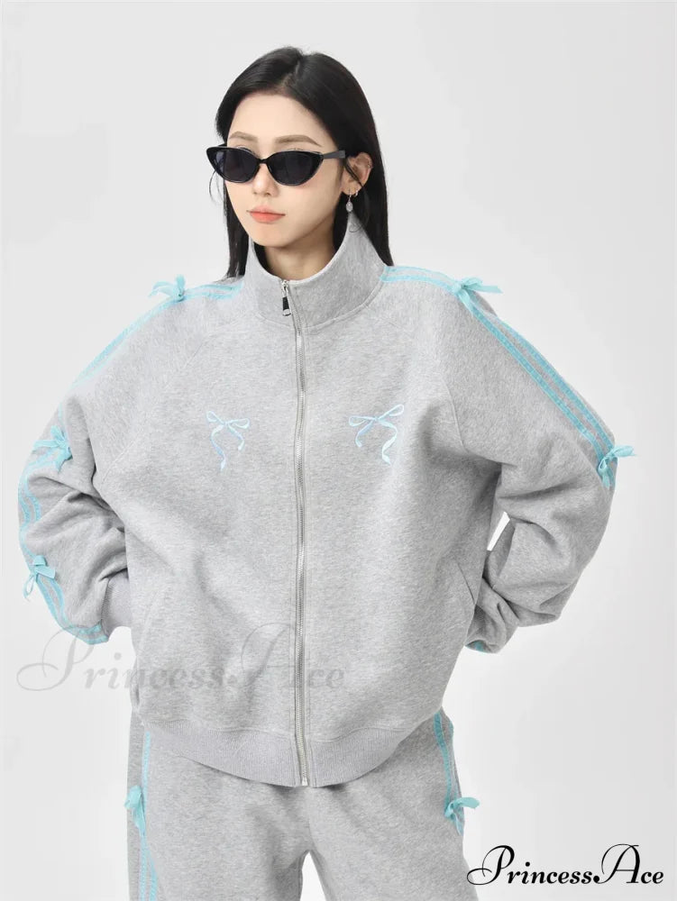 Bow Elegant Tracksuit Set image 18