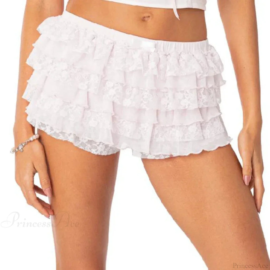 Bow Lace Trim Harajuku Short image 11
