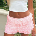 Bow Pleated Ruffled A-Line Skirt image 6