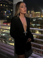 Bow Slim Long Sleeved Bodycon Mini Dress image 3