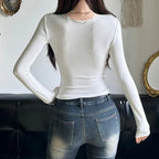 Bow Stitched Knit Top image 4