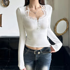 Bow Stitched Knit Top image 3