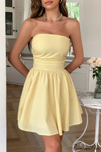 Bow Tie Elegant Ladylike Strapless Party Dress image 4
