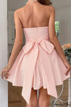 Bow Tie Elegant Ladylike Strapless Party Dress image 9
