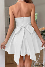 Bow Tie Elegant Ladylike Strapless Party Dress image 6
