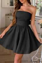 Bow Tie Elegant Ladylike Strapless Party Dress image 10