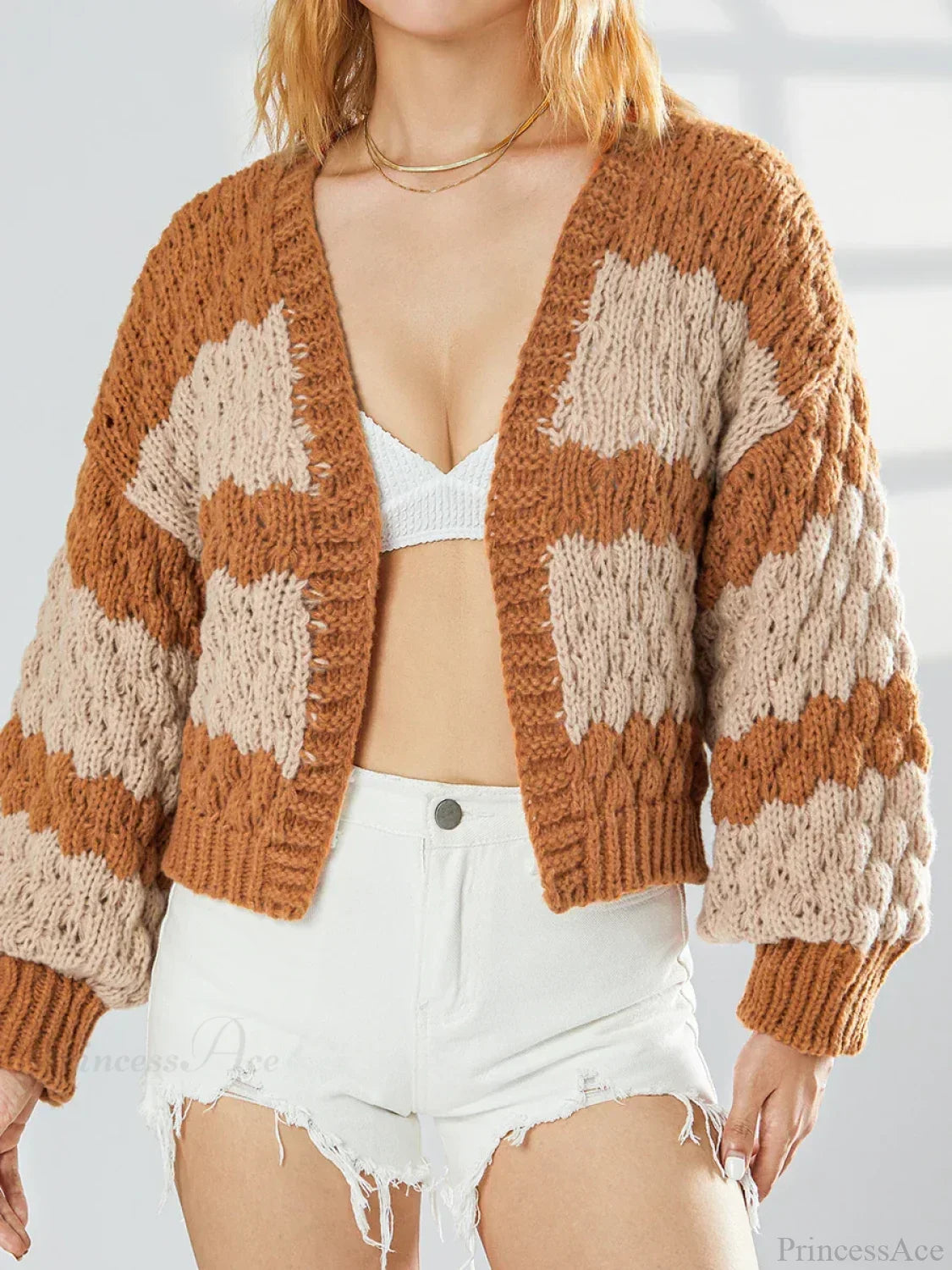 Bow Tie Front V-neck Cardigan image 2