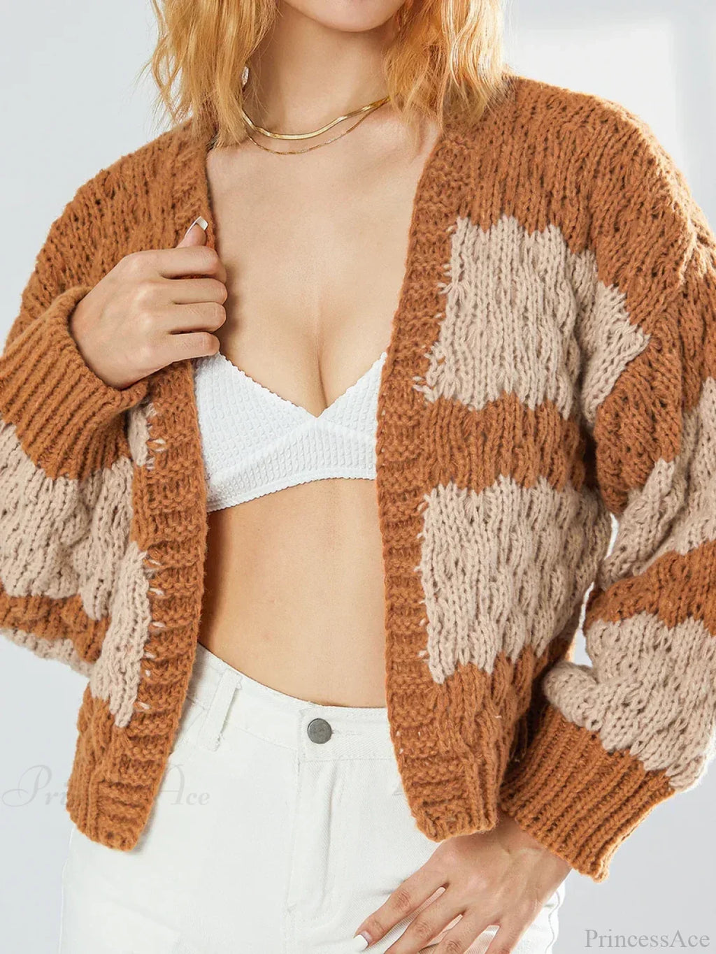 Bow Tie Front V-neck Cardigan image 1