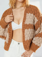 Bow Tie Front V-neck Cardigan image 1