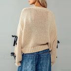 Bow Trim Button Down Cardigan image 4
