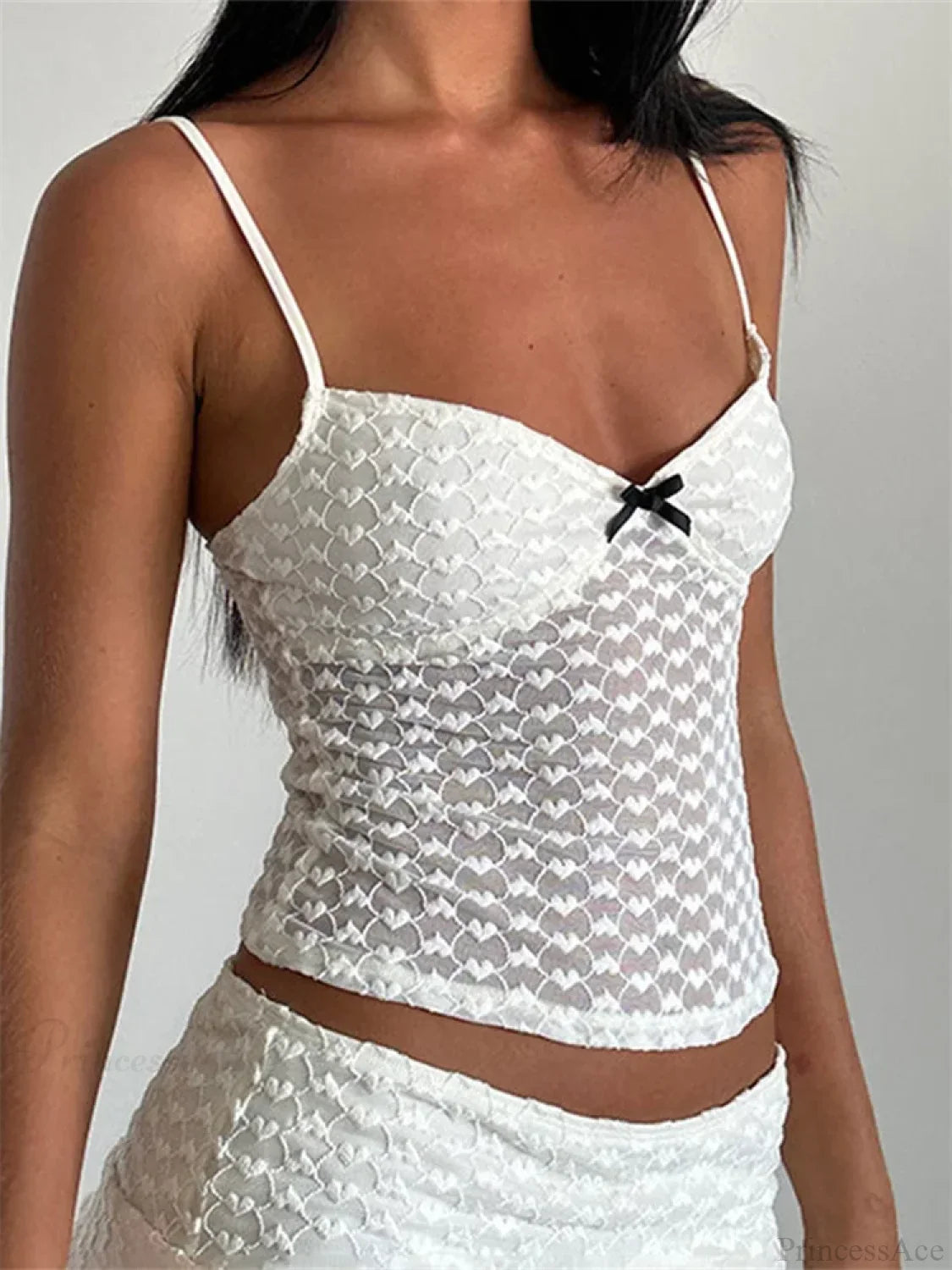 Bowknot Patchwork Sleeveless Backless Crop Top image 6