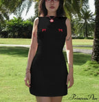 Bows Open Back Charming Sleeveless Mini Dress image 5