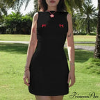 Bows Open Back Charming Sleeveless Mini Dress image 8