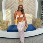 Brazil Long Dress Bandeau Three Piece Swimsuit image 3