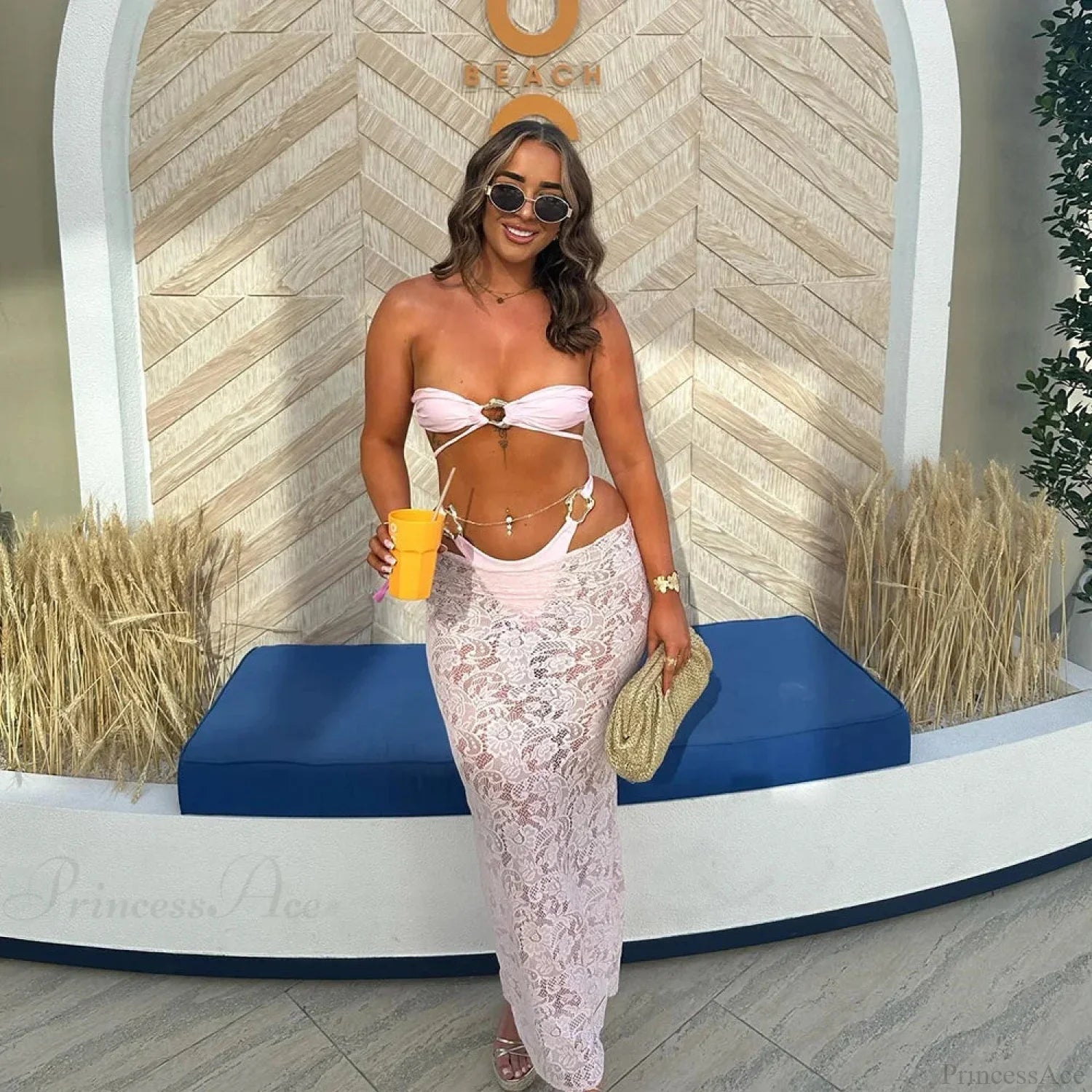 Brazil Long Dress Bandeau Three Piece Swimsuit image 3