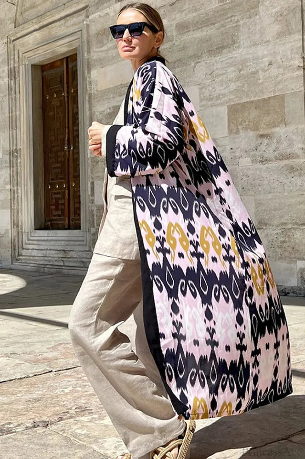 Brigitte One Of A Kind Ikat Maxi Kimono image 22