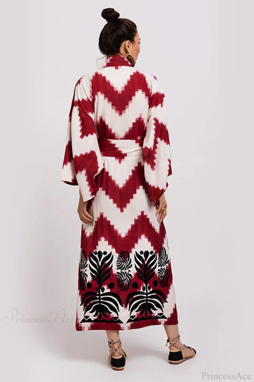 Brigitte One Of A Kind Ikat Maxi Kimono image 8