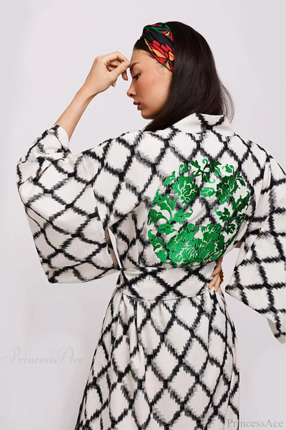 Brigitte One Of A Kind Ikat Maxi Kimono image 5